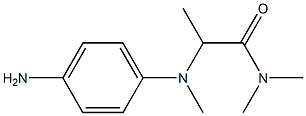 2-[(4-aminophenyl)(methyl)amino]-N,N-dimethylpropanamide Struktur