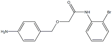 2-[(4-aminophenyl)methoxy]-N-(2-bromophenyl)acetamide Struktur