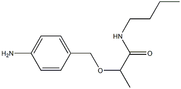 2-[(4-aminophenyl)methoxy]-N-butylpropanamide Struktur