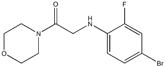 2-[(4-bromo-2-fluorophenyl)amino]-1-(morpholin-4-yl)ethan-1-one Struktur