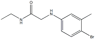 2-[(4-bromo-3-methylphenyl)amino]-N-ethylacetamide Struktur