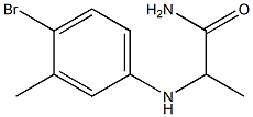 2-[(4-bromo-3-methylphenyl)amino]propanamide Struktur