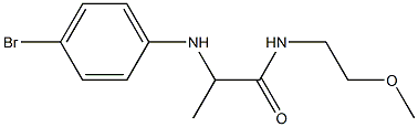 2-[(4-bromophenyl)amino]-N-(2-methoxyethyl)propanamide Struktur