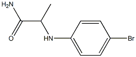 2-[(4-bromophenyl)amino]propanamide Struktur