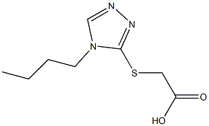 2-[(4-butyl-4H-1,2,4-triazol-3-yl)sulfanyl]acetic acid Struktur