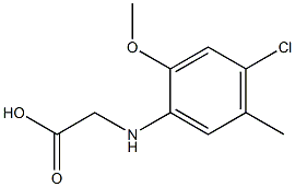 2-[(4-chloro-2-methoxy-5-methylphenyl)amino]acetic acid Struktur