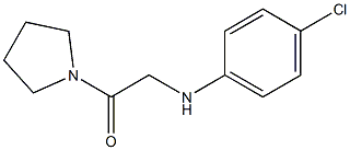 2-[(4-chlorophenyl)amino]-1-(pyrrolidin-1-yl)ethan-1-one Struktur