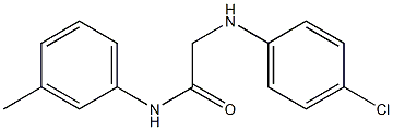 2-[(4-chlorophenyl)amino]-N-(3-methylphenyl)acetamide Struktur