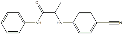 2-[(4-cyanophenyl)amino]-N-phenylpropanamide Struktur