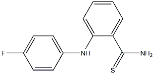 2-[(4-fluorophenyl)amino]benzene-1-carbothioamide Struktur