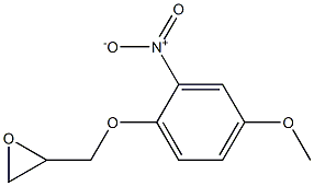 2-[(4-methoxy-2-nitrophenoxy)methyl]oxirane Struktur