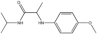 2-[(4-methoxyphenyl)amino]-N-(propan-2-yl)propanamide Struktur