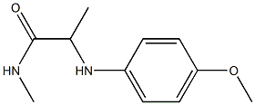 2-[(4-methoxyphenyl)amino]-N-methylpropanamide Struktur