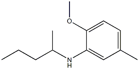 2-methoxy-5-methyl-N-(pentan-2-yl)aniline Struktur