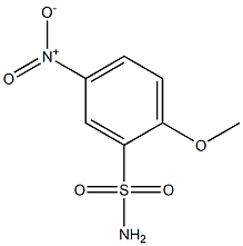 2-methoxy-5-nitrobenzenesulfonamide Struktur