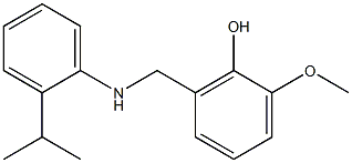 2-methoxy-6-({[2-(propan-2-yl)phenyl]amino}methyl)phenol Struktur