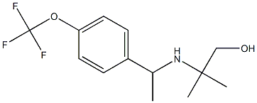 2-methyl-2-({1-[4-(trifluoromethoxy)phenyl]ethyl}amino)propan-1-ol Struktur