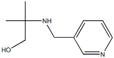 2-methyl-2-[(pyridin-3-ylmethyl)amino]propan-1-ol Struktur