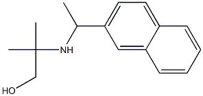 2-methyl-2-{[1-(naphthalen-2-yl)ethyl]amino}propan-1-ol Struktur