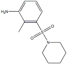 2-methyl-3-(piperidine-1-sulfonyl)aniline Struktur