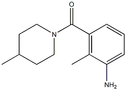 2-methyl-3-[(4-methylpiperidin-1-yl)carbonyl]aniline Struktur