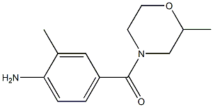 2-methyl-4-[(2-methylmorpholin-4-yl)carbonyl]aniline Struktur