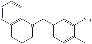 2-methyl-5-(1,2,3,4-tetrahydroquinolin-1-ylmethyl)aniline Struktur