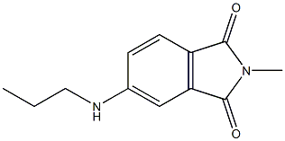 2-methyl-5-(propylamino)-2,3-dihydro-1H-isoindole-1,3-dione Struktur