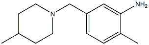 2-methyl-5-[(4-methylpiperidin-1-yl)methyl]aniline Struktur