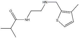 2-methyl-N-(2-{[(3-methylthiophen-2-yl)methyl]amino}ethyl)propanamide Struktur