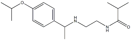 2-methyl-N-[2-({1-[4-(propan-2-yloxy)phenyl]ethyl}amino)ethyl]propanamide Struktur