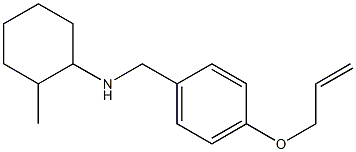 2-methyl-N-{[4-(prop-2-en-1-yloxy)phenyl]methyl}cyclohexan-1-amine Struktur