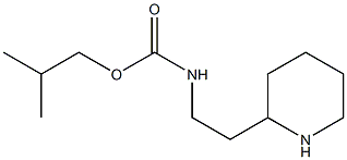 2-methylpropyl N-[2-(piperidin-2-yl)ethyl]carbamate Struktur