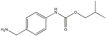 2-methylpropyl N-[4-(aminomethyl)phenyl]carbamate Struktur