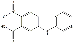 2-nitro-5-(pyridin-3-ylamino)benzoic acid Struktur