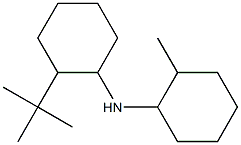 2-tert-butyl-N-(2-methylcyclohexyl)cyclohexan-1-amine Struktur