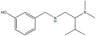 3-({[2-(dimethylamino)-3-methylbutyl]amino}methyl)phenol Struktur