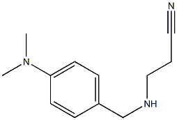 3-({[4-(dimethylamino)phenyl]methyl}amino)propanenitrile Struktur