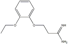 3-(2-ethoxyphenoxy)propanimidamide Struktur