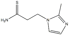 3-(2-methyl-1H-imidazol-1-yl)propanethioamide Struktur