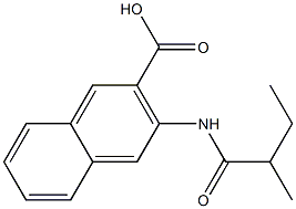 3-(2-methylbutanamido)naphthalene-2-carboxylic acid Struktur