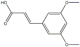 3-(3,5-dimethoxyphenyl)prop-2-enoic acid Struktur