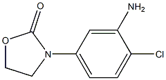 3-(3-amino-4-chlorophenyl)-1,3-oxazolidin-2-one Struktur