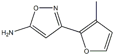 3-(3-methylfuran-2-yl)-1,2-oxazol-5-amine Struktur