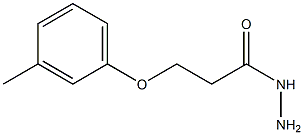 3-(3-methylphenoxy)propanehydrazide Struktur