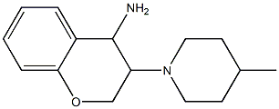 3-(4-methylpiperidin-1-yl)-3,4-dihydro-2H-1-benzopyran-4-amine Struktur