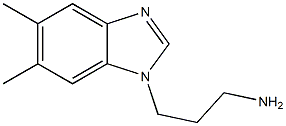 3-(5,6-dimethyl-1H-1,3-benzodiazol-1-yl)propan-1-amine Struktur