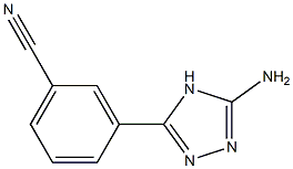 3-(5-amino-4H-1,2,4-triazol-3-yl)benzonitrile Struktur