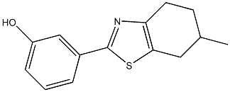 3-(6-methyl-4,5,6,7-tetrahydro-1,3-benzothiazol-2-yl)phenol Struktur