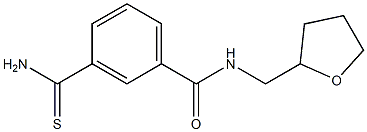 3-(aminocarbonothioyl)-N-(tetrahydrofuran-2-ylmethyl)benzamide Struktur